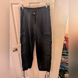 Women's Black Unbranded Multi pocket Cargo Pants